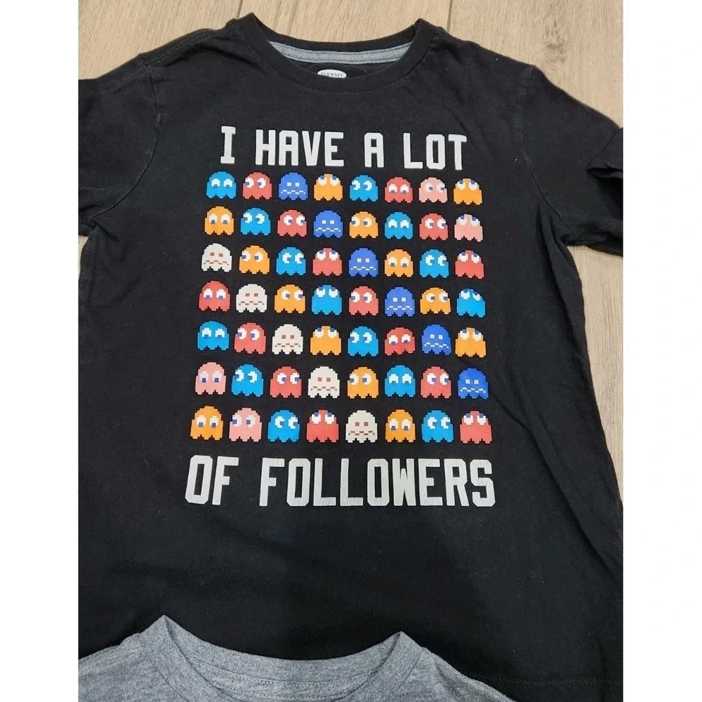 Pac-Man, NASA Graphic Thsirts Old Navy‎ Bundle Of 4 Kids Medium (8)